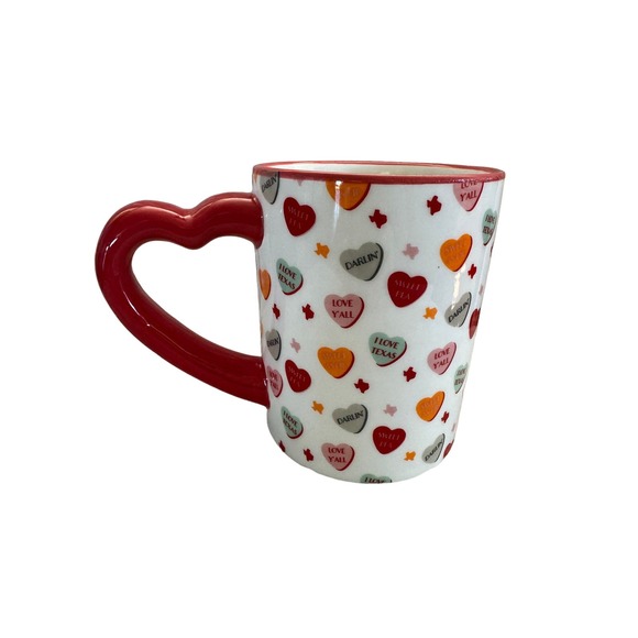 HEB Destination Holiday Texas Conversation Hearts Coffee Mug - Picture 3 of 4